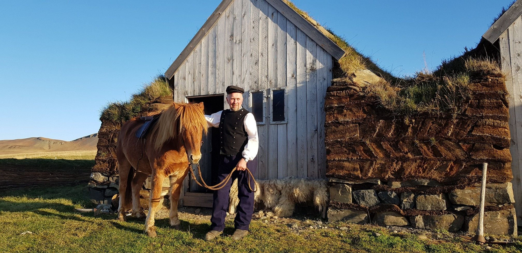 The Old Stable built from turf at Lýtingsstaðir
